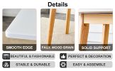 Table and chair set. White sintered stone tabletop, rubberwood legs, foldable computer desk, foldable desk. Solid wood dining chair with small curved